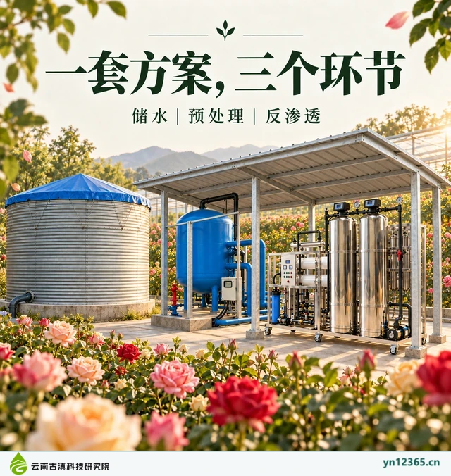 设备布局与局部配套示意：07_一套方案三个环节（AI辅助，非项目实拍）