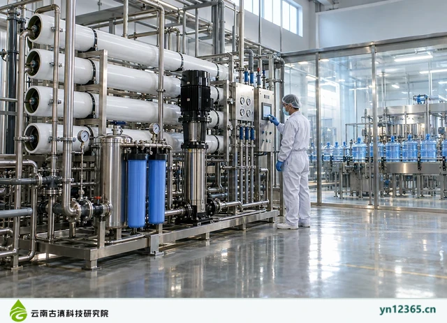 桶装水厂巡检，AI辅助示意