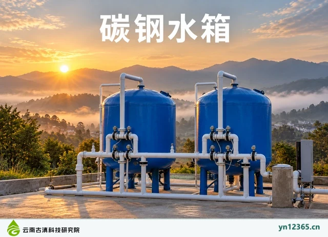 蓝色三罐与管路配套，AI辅助示意