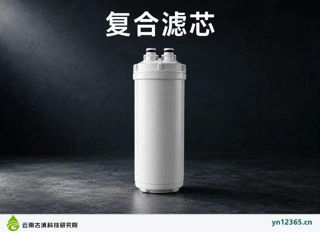复合滤芯，AI辅助示意