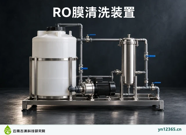 RO膜清洗装置，AI辅助示意