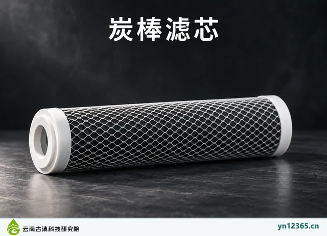 炭棒滤芯，AI辅助示意
