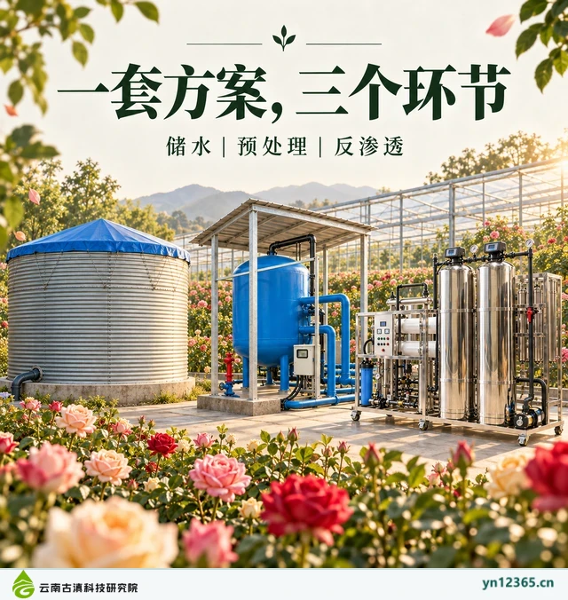 设备布局与局部配套示意：07_一套方案三个环节（AI辅助，非项目实拍）