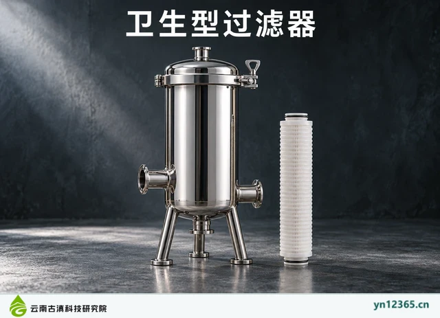 卫生型过滤器,AI辅助示意