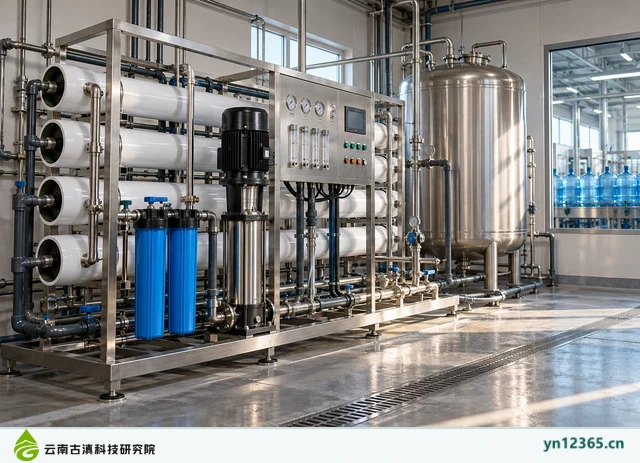 桶装水厂净水间，AI辅助示意