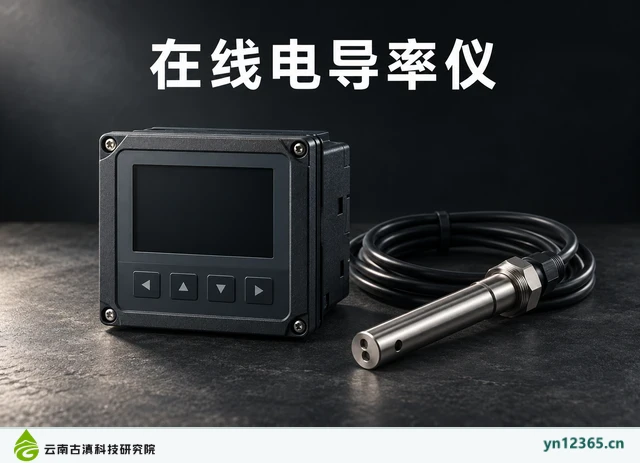 在线电导率仪，AI辅助示意