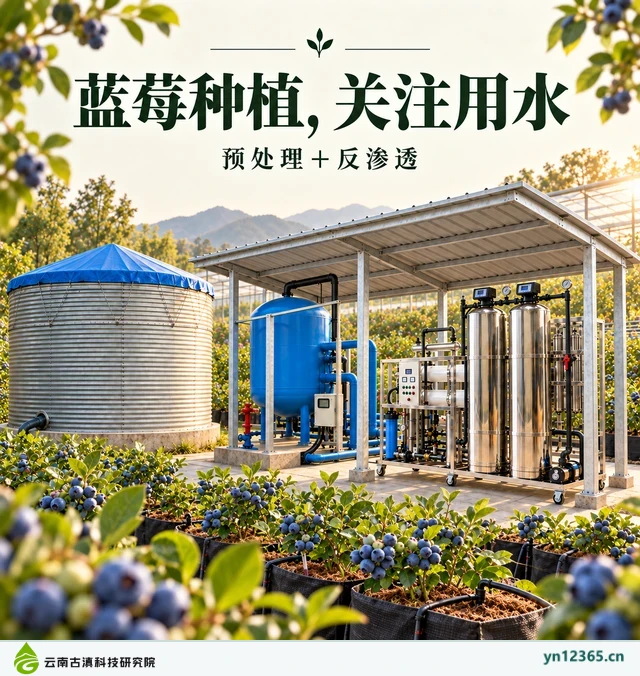 设备布局与局部配套示意：04_水处理核心（AI辅助，非项目实拍）