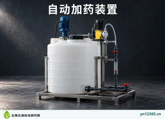 自动加药装置，AI辅助示意